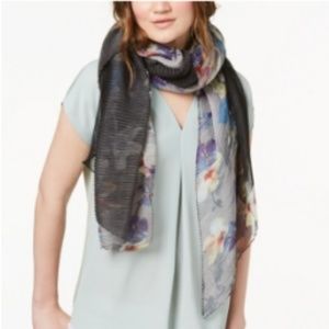 Cejon Orchid Bloom Ombré Chiffon Scarf
